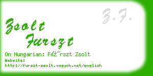 zsolt furszt business card